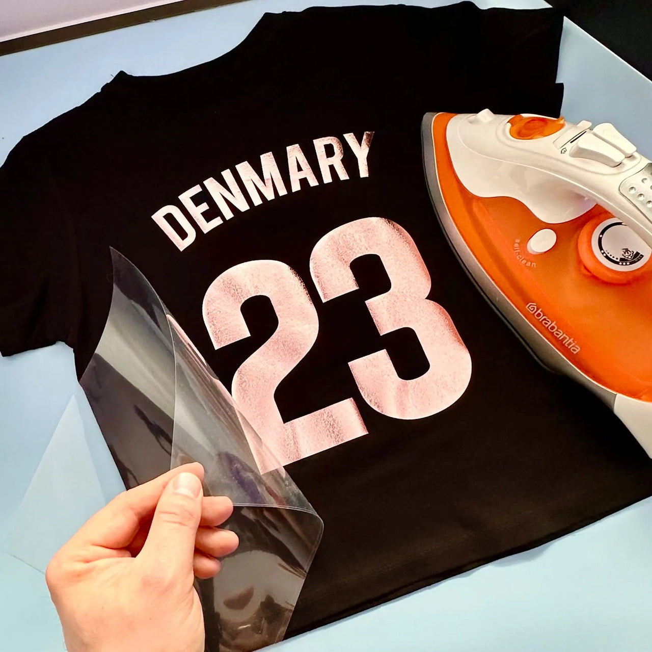 Custom Sport Numbers Iron-On Football T-Shirt Transfers | Player Name - DENMARY