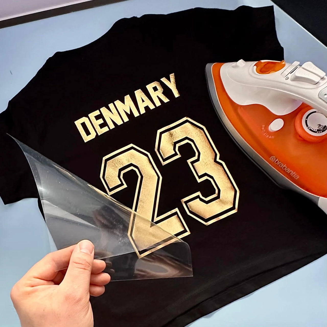 Custom Sport Numbers Iron-On Football T-Shirt Transfers | Player Name - DENMARY