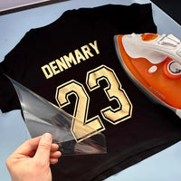 Thumbnail for Custom Sport Numbers Iron-On Football T-Shirt Transfers | Player Name - DENMARY