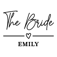 The Bride iron-on transfer starting design