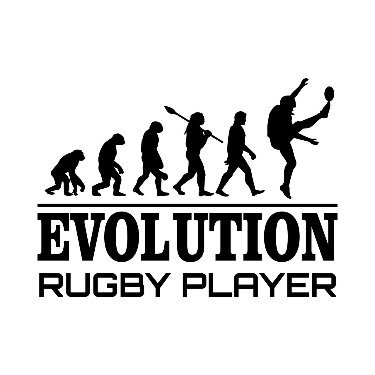 Evolution Rugby Player Iron-On Transfer - DENMARY HTV