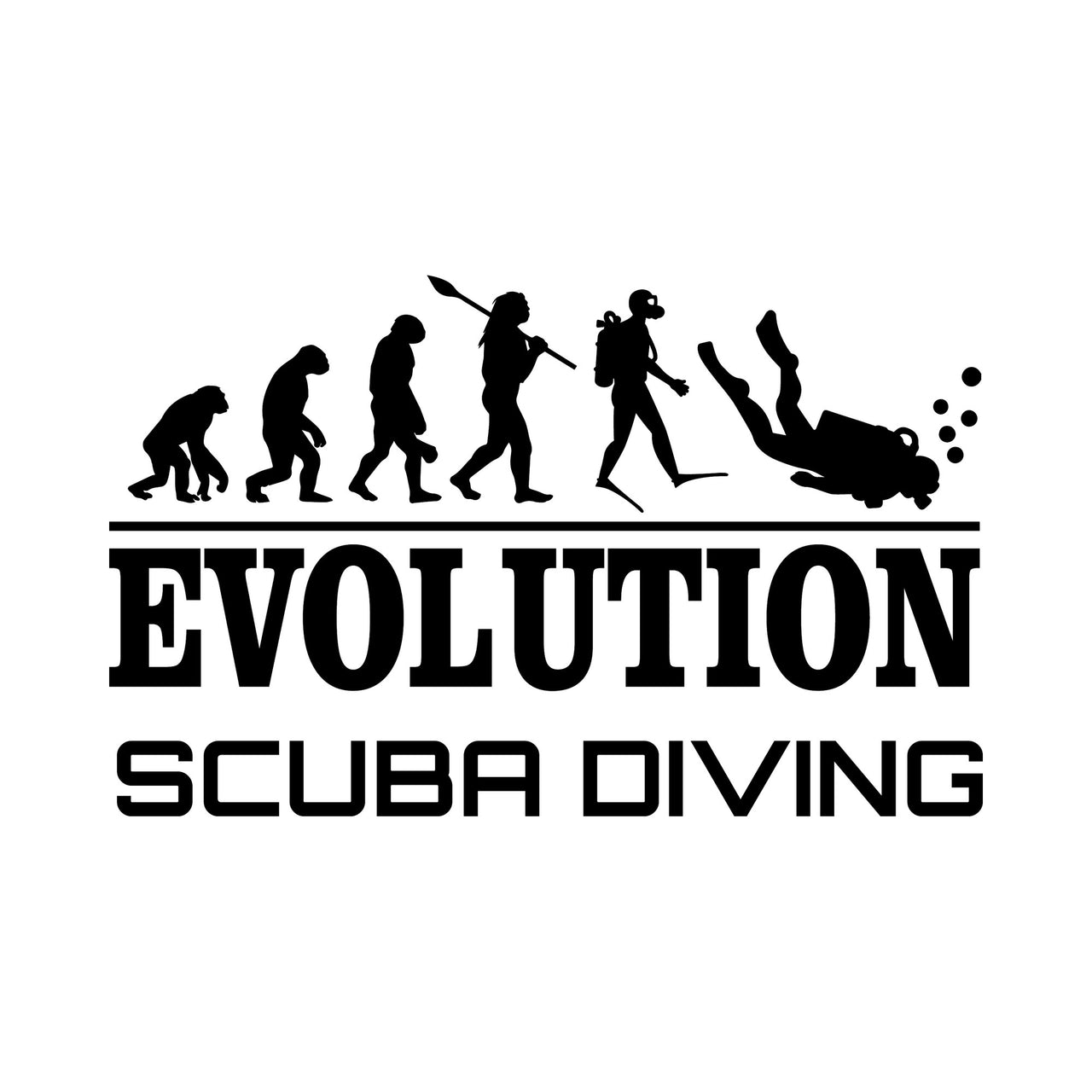 Evolution Scuba Diving Iron-On Transfer - DENMARY HTV