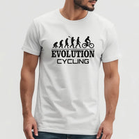 Thumbnail for Cyclist's Evolution Humorous Tee - Men's Casual Cycling Shirt - Unique Gift Idea - DENMARY