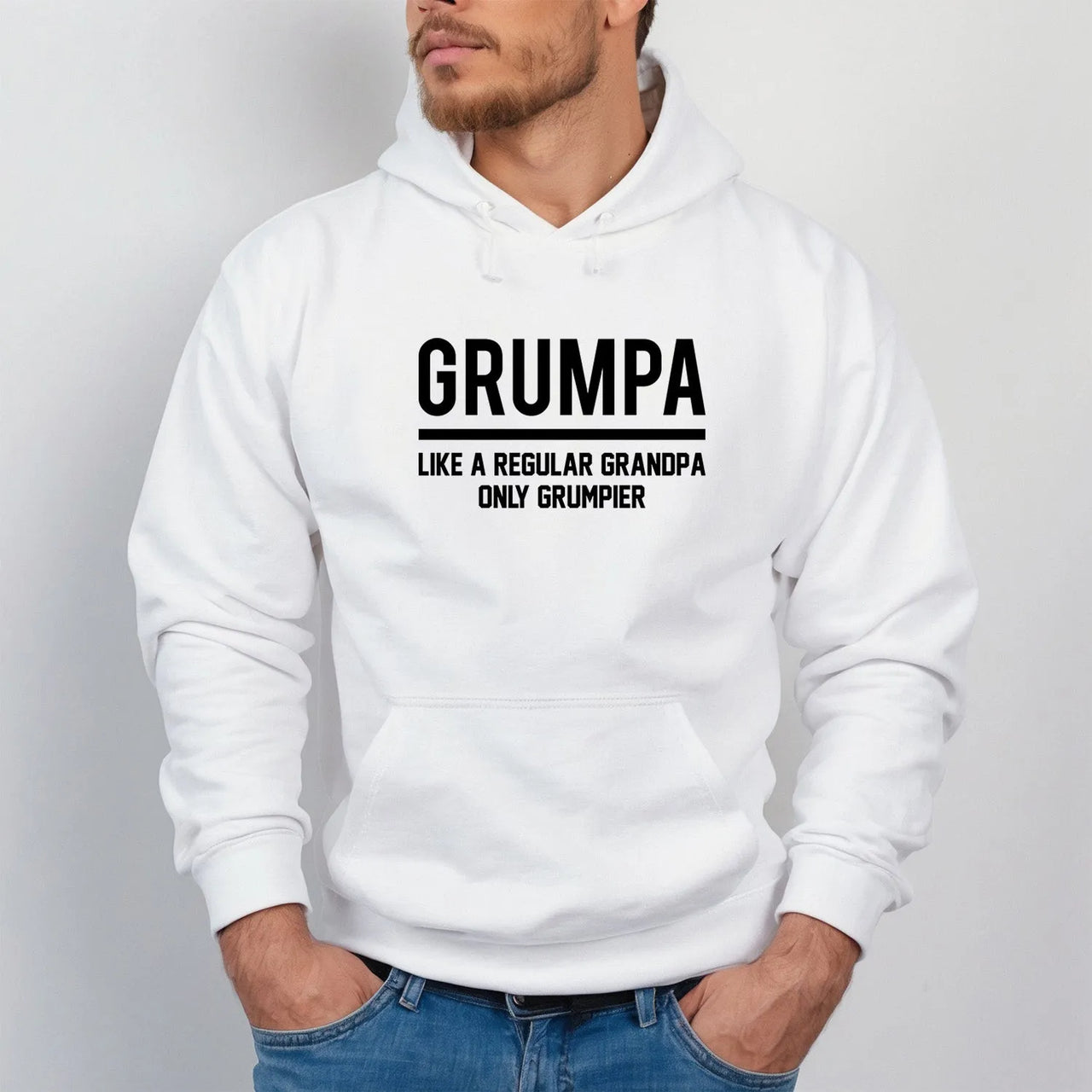 Humorous Grandad Hoodie - 'Grumpa' Slogan - Ideal Gift for Grandfathers - DENMARY