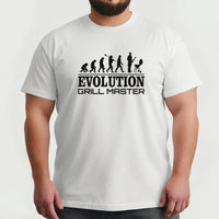 Thumbnail for Grill Aficionado's Funny Evolution T-Shirt – Ideal Gift for Dad, Husband, Uncle - DENMARY