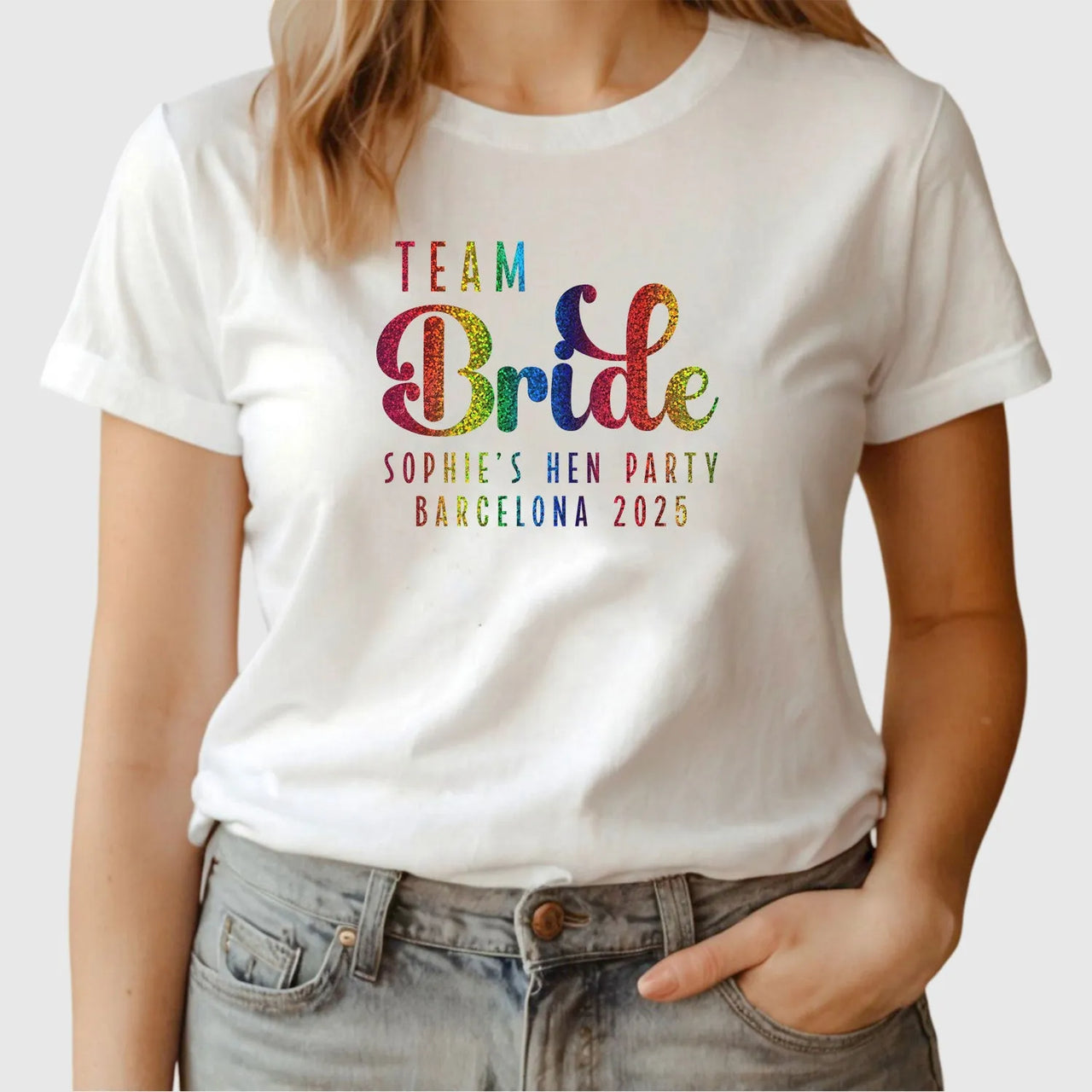 Customisable Hen Party T-Shirts | Team Bride - DENMARY