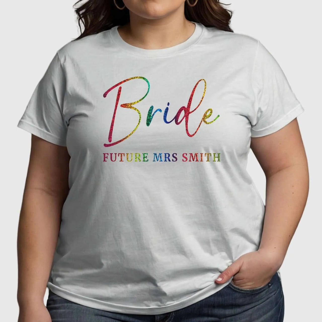 Customisable 'Bride' Hen Party T-Shirt - Future Mrs Smith - DENMARY