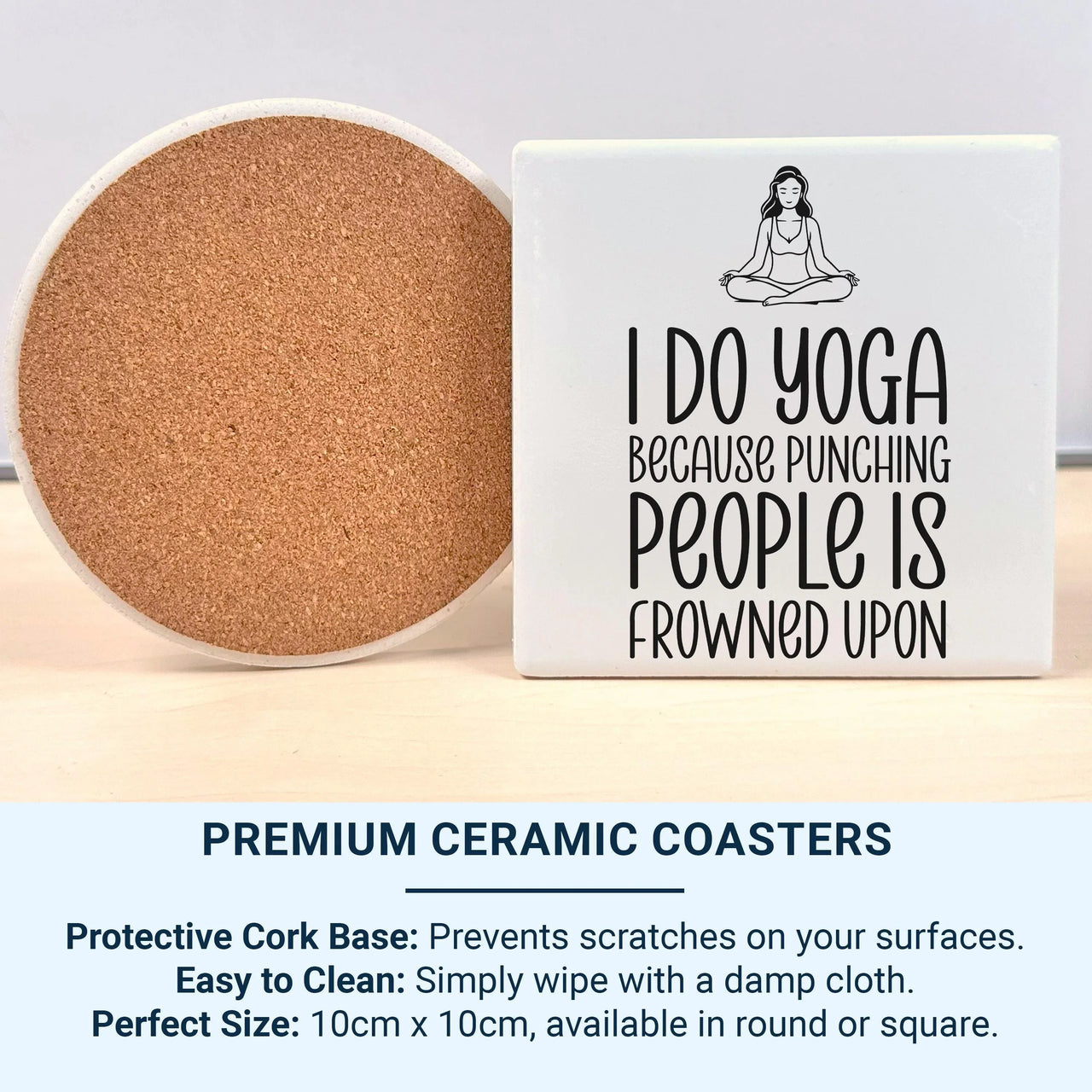 Funny Yoga Mug – Ceramic Meditation Cup | Stress Relief Gift For Yoga Lovers