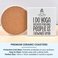 Funny Yoga Mug – Ceramic Meditation Cup | Stress Relief Gift For Yoga Lovers