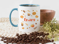 Personalised Autumn Mug – Custom Name Pumpkin Spice Cup | Cosy Seasonal Gift