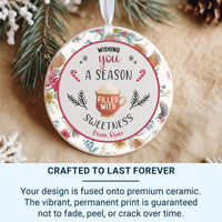 Hot Cocoa Ornament - Sweet Holiday Keepsake with Message for Family & Friends