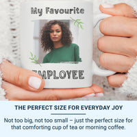 My Favourite Employee Personalised Photo Mug - Boss-to-Staff Appreciation - Workplace Recognition, Thank-You and Rewards Gift
