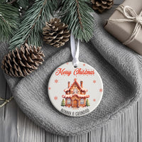 Nanny Grandad Gingerbread Ornament - Snowflake Keepsake for Christmas Tree