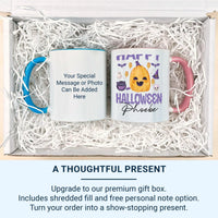 Personalised Halloween Mug – Cute Pumpkin Ghost Kids Cup | Microwave Safe