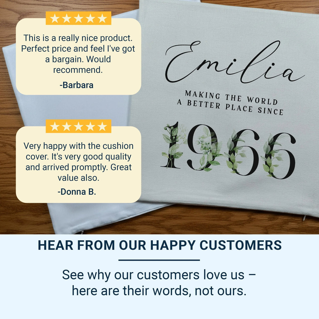 Personalised Birthday Cushion – Custom Name Pillow | Milestone Gift Cushion