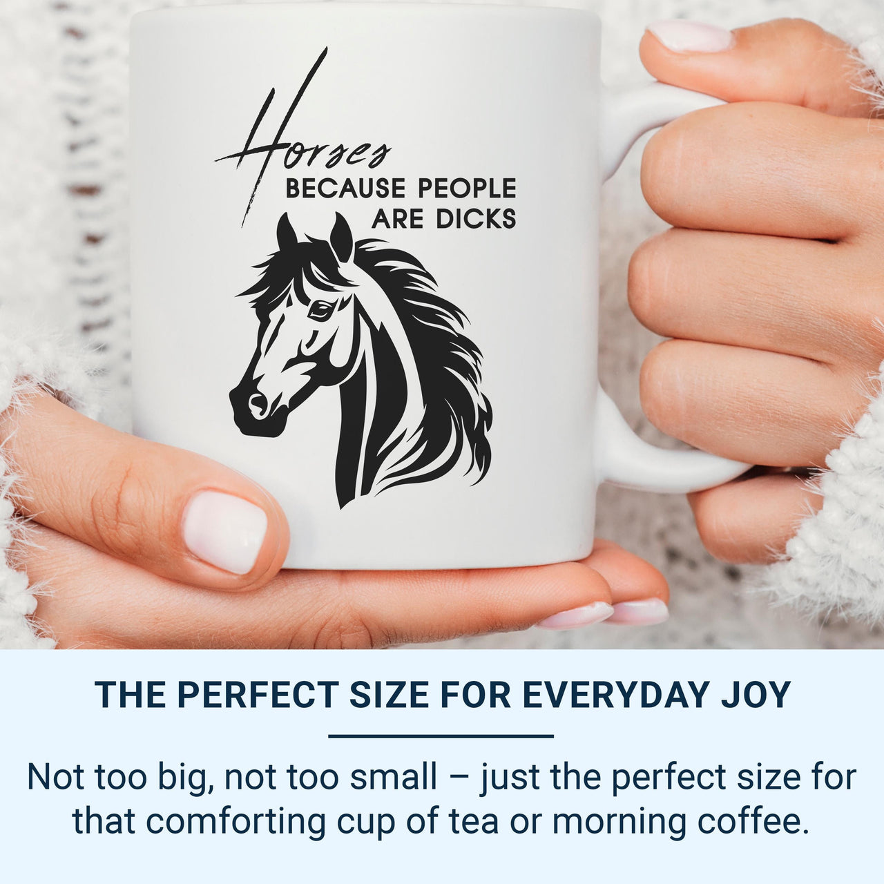 Equestrian Horse Mug - Perfect Birthday or Christmas Gift - Cute Horse Coffee Cup for Owners & Enthusiasts