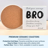 Not Your Average Bro Mug – Funny Brother and Best Friend Gift – Humorous Cup for Birthdays, Christmas or Just Because