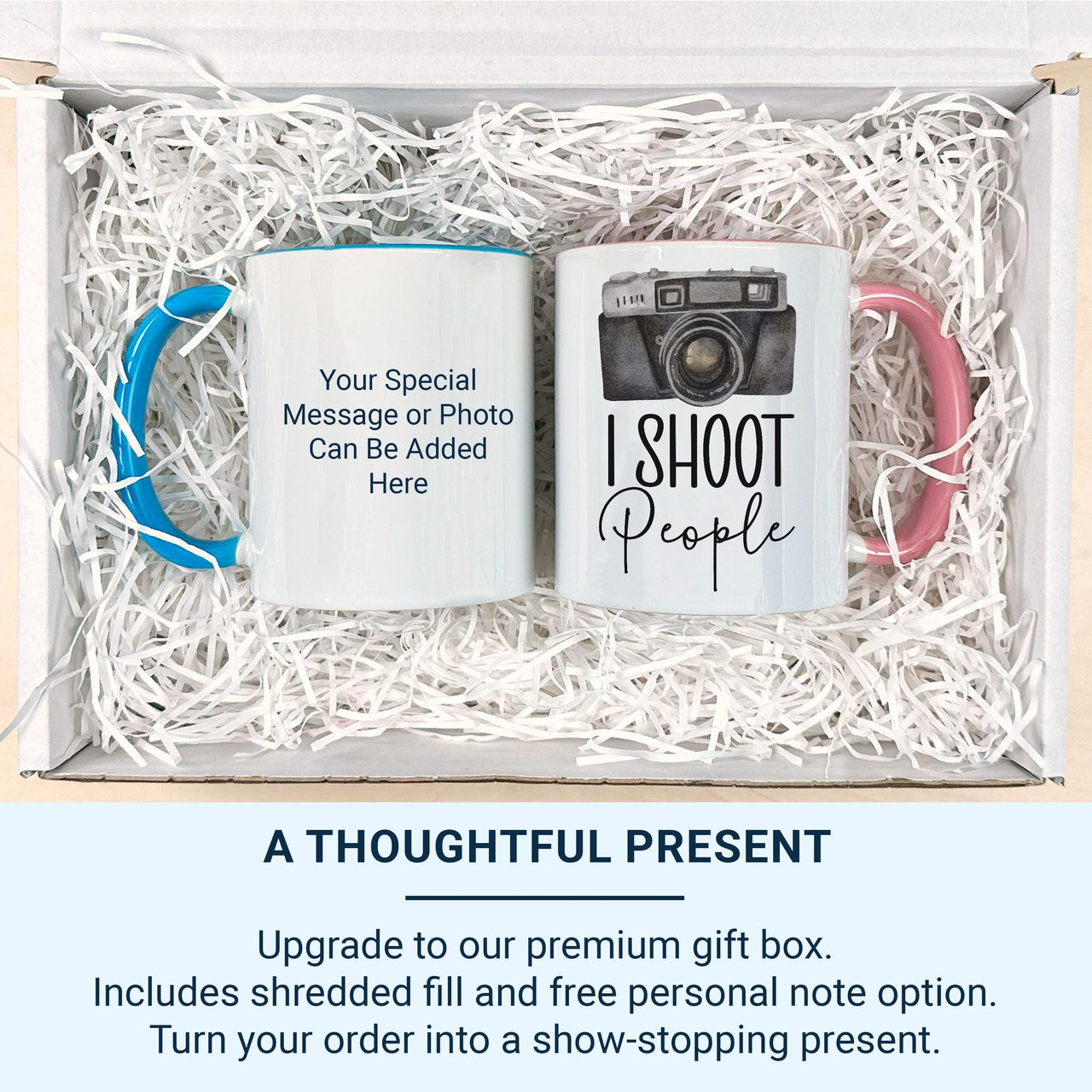 I Shoot People Mug – Gift for Photographers | Photography Cup | Birthday or Christmas Present for Togs | Fun Mug for Him & Her