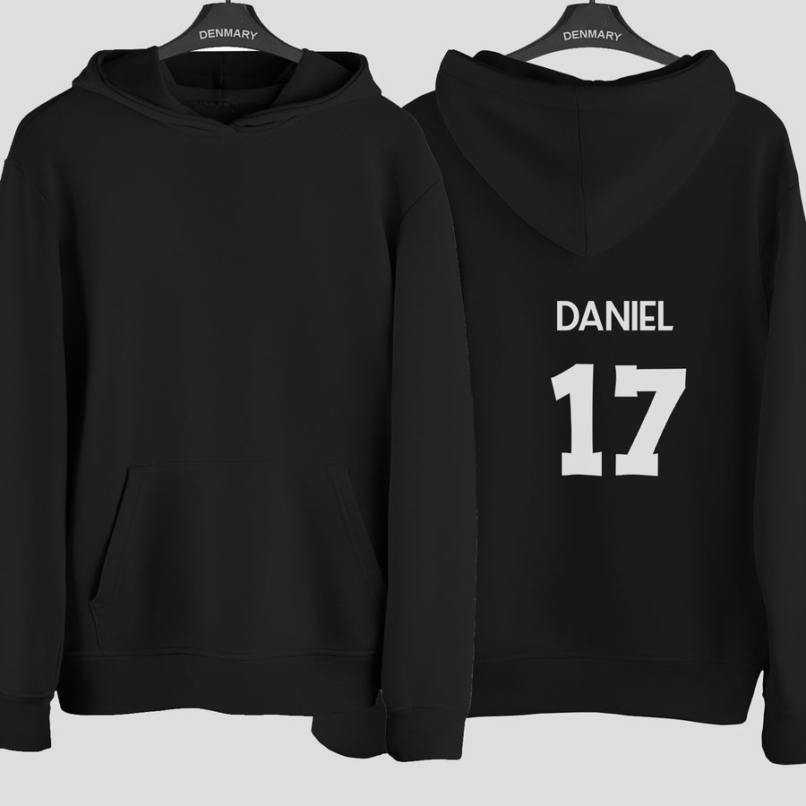 Adult Football Shirt Name Number Iron-On Transfer - photo of the finished product