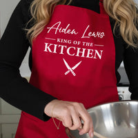 Matching Couples Aprons – His And Hers Adjustable Fit | Personalised Kitchen Gift