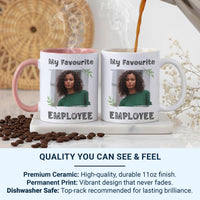 My Favourite Employee Personalised Photo Mug - Boss-to-Staff Appreciation - Workplace Recognition, Thank-You and Rewards Gift