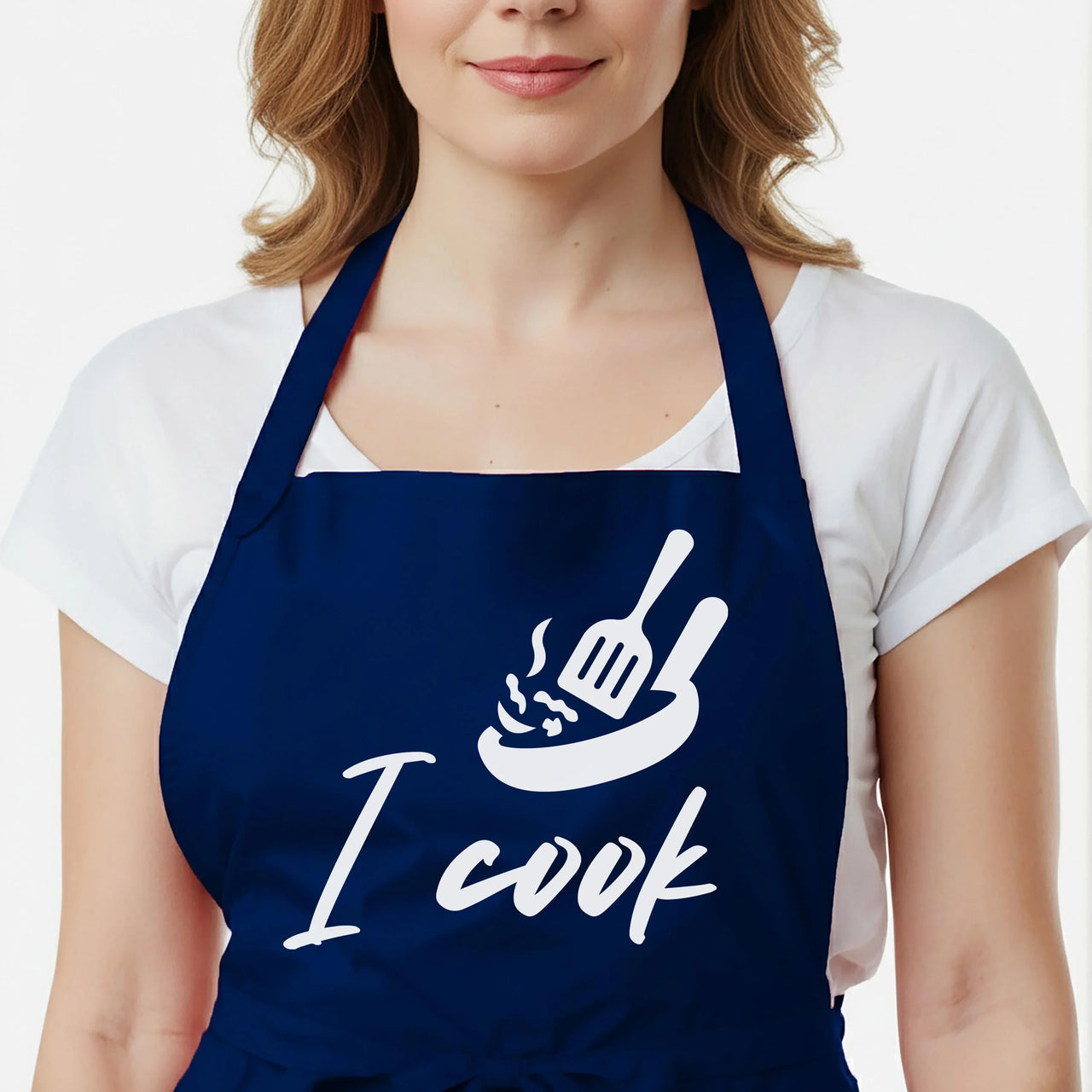 Personalised Couple Aprons - Matching His and Hers Adjustable Neck Strap Apron