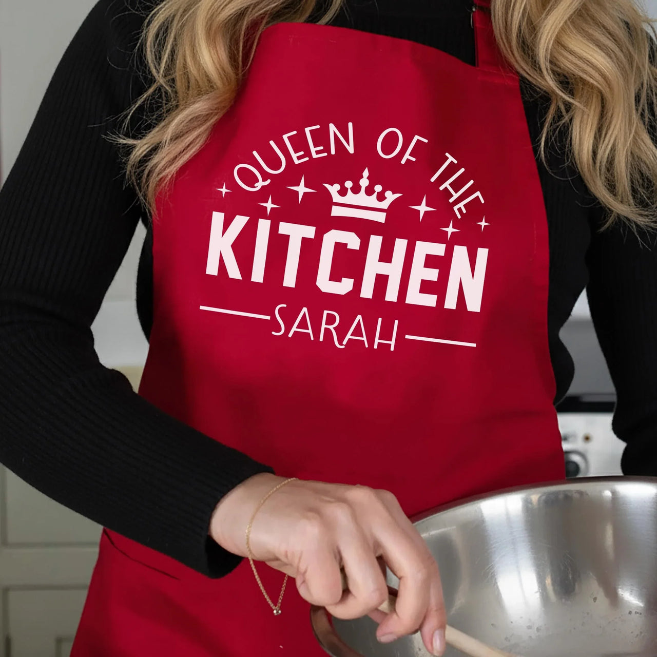 Personalized Kitchen Apron – Custom Cooking Apron with Adjustable Fit & Vinyl Print