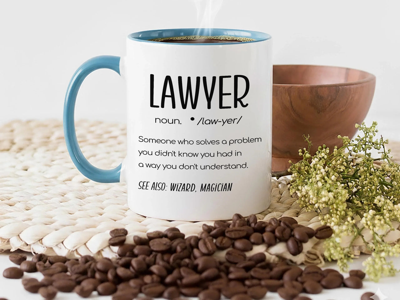 Lawyer Definition Mug – Funny Solicitor Coffee Cup | Barrister Office Humour Gift