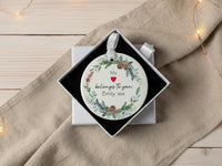 Floral Heart Ornament - Romantic Keepsake with Custom Love Message for Anniversaries & Valentine's