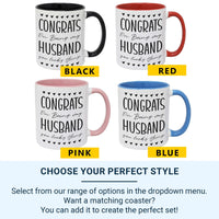 Funny Husband Mug – Romantic Anniversary Gift | Ceramic Coffee Cup with Heart Design