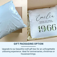 Personalised Birthday Cushion – Custom Name Pillow | Milestone Gift Cushion