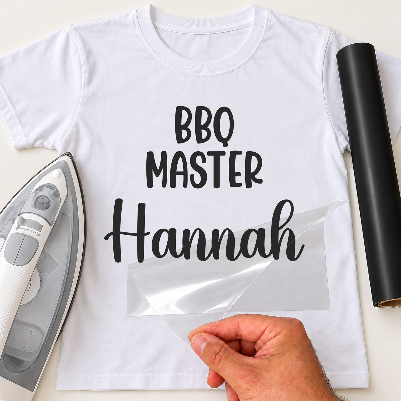 BBQ Masterchef Iron-On Transfer - Personalised Name Design