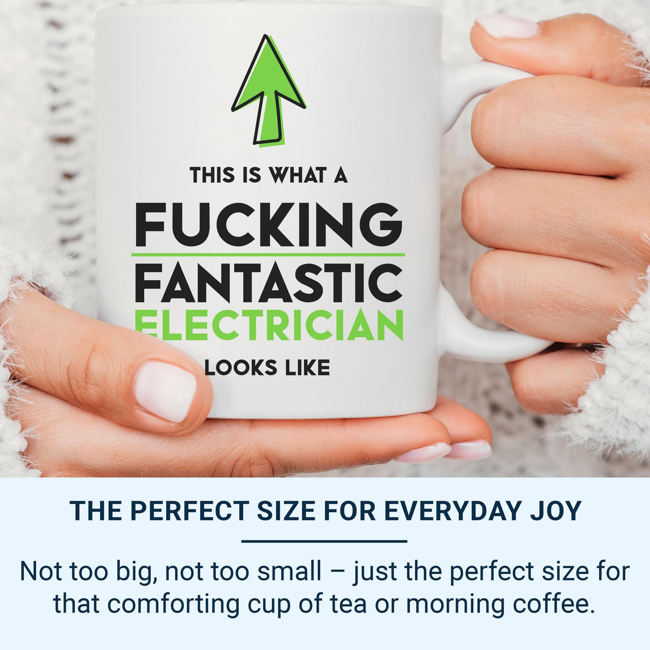 Personalised Photo Mug - Custom Picture Gift for Everyday Use and Memory Moments - Bright Print, Name/Date Option