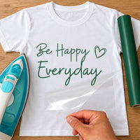 Be Happy Everyday Iron-On Transfer - Thumbs Up Slogan Design