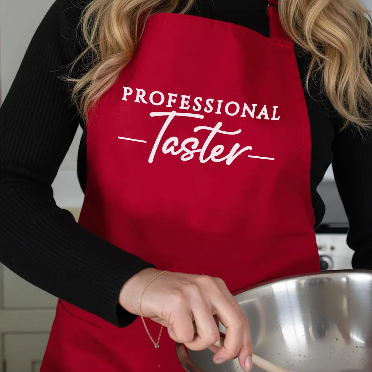 Couples Matching Aprons - Personalised Kitchen Aprons with Custom Text & Gift Box