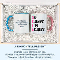 Funny 30th Birthday Mug – Ceramic Coffee Cup With Humorous Thirty Joke Text