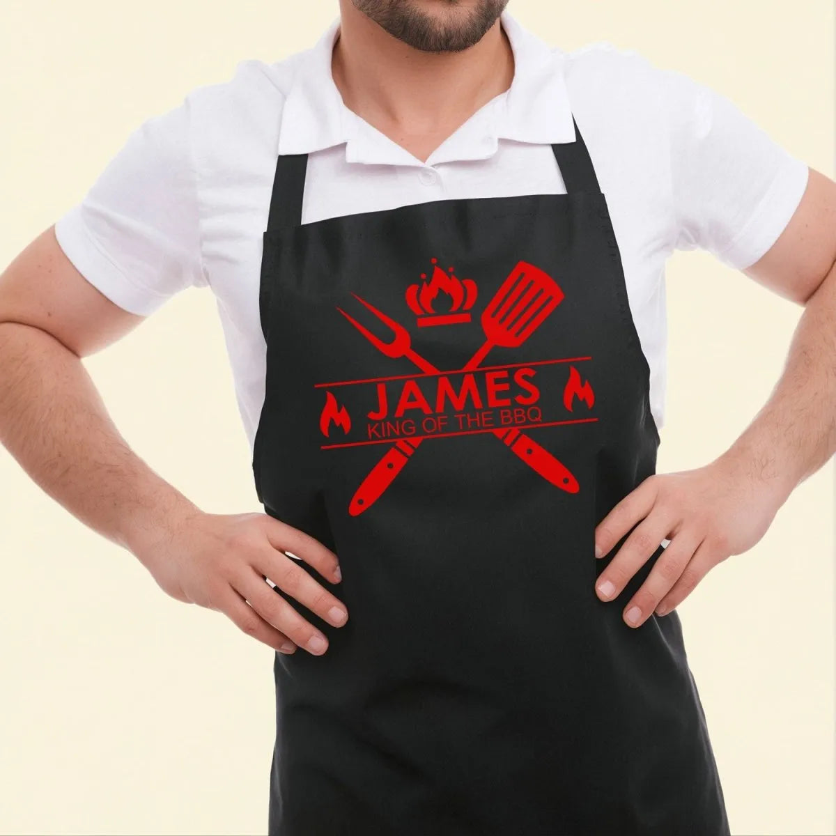 Bespoke BBQ King Apron - Gents' Grilling Gift - Birthday - Christmas - DENMARY