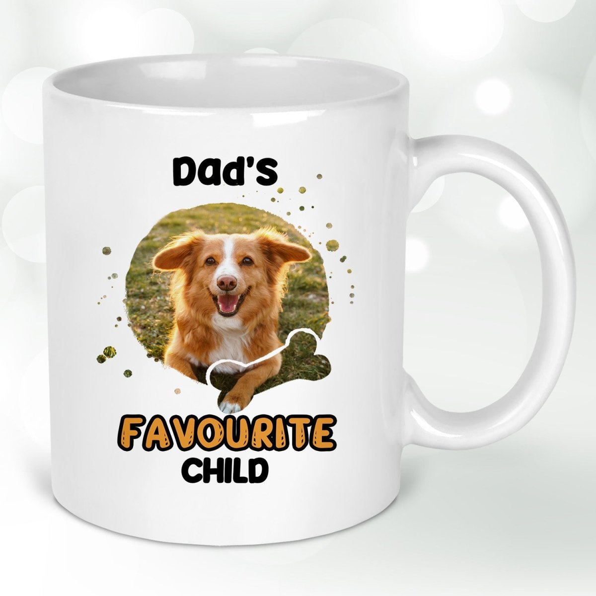 Bespoke Dog Father Cup - Custom Canine Enthusiast Gift - Birthday or Yuletide - Pooch Portrait - DENMARY