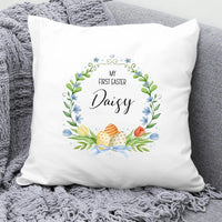 Thumbnail for Bespotted Bunny Personalised Cushion - Baby's 1st Easter - New Parent Gift - DENMARY