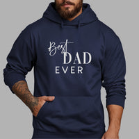 Best Dad Ever Iron-On Transfer shown on a hoodie