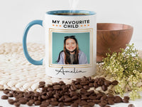 My Favourite Child Personalised Photo Mug - Cheeky Parent-to-Child Gift with Name - Birthday, Christmas and Everyday Family Banter