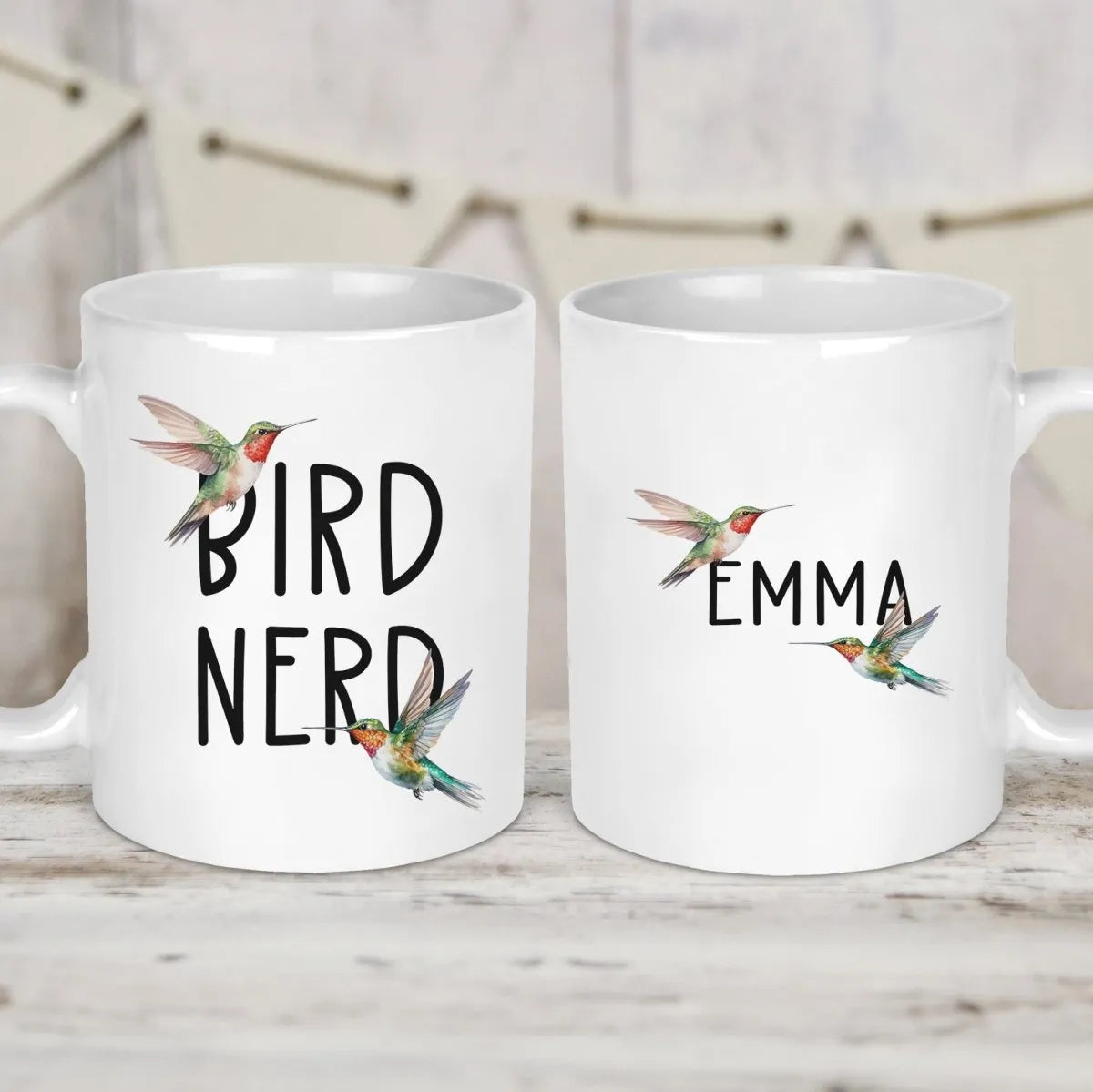 Birdwatcher's Personalised Mug - Humorous Bird Nerd Design - Nature Enthusiast Gift - DENMARY