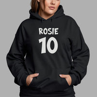 Birthday Age Number Iron-On Transfer shown on a hoodie