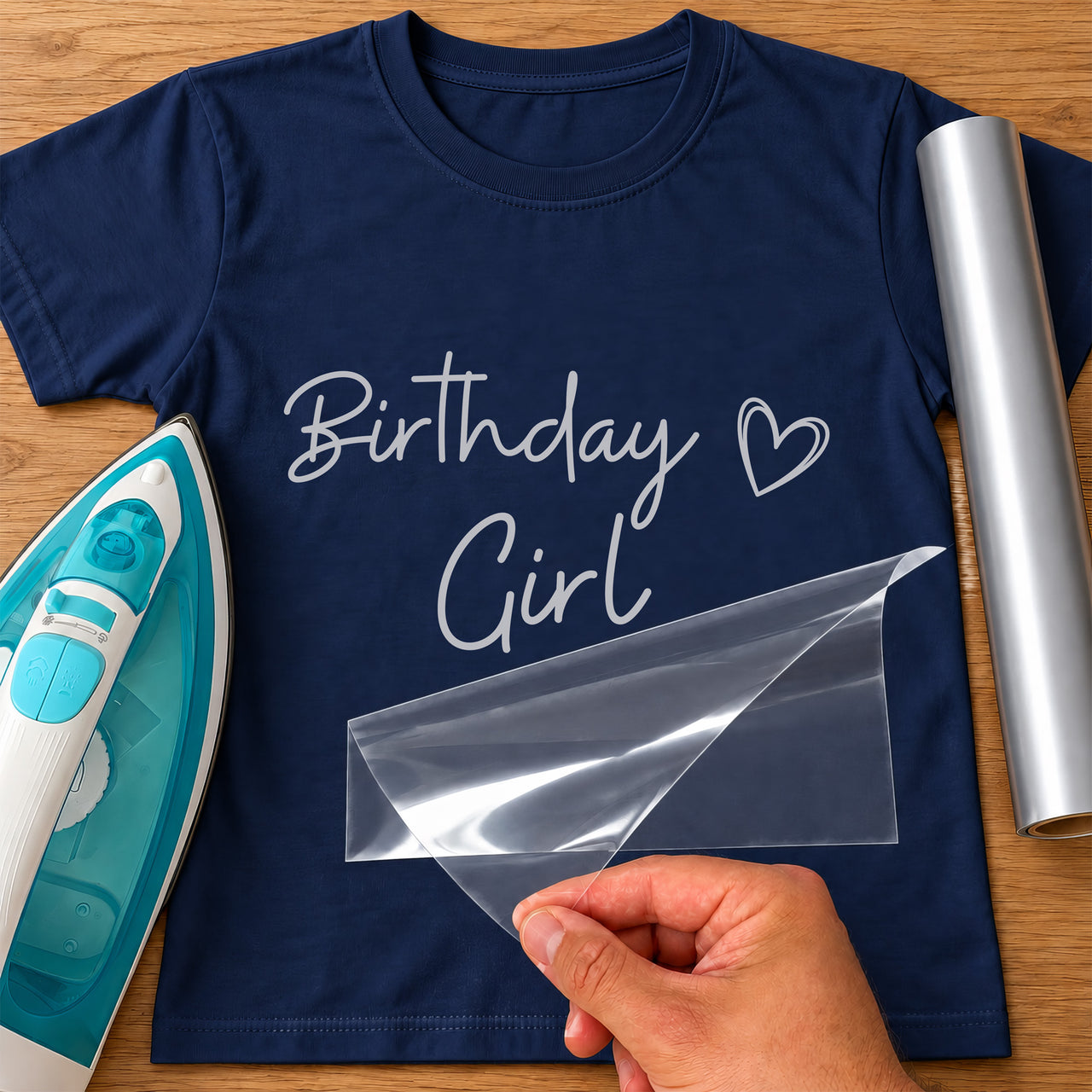 Birthday Girl Mermaid Iron-On Transfer