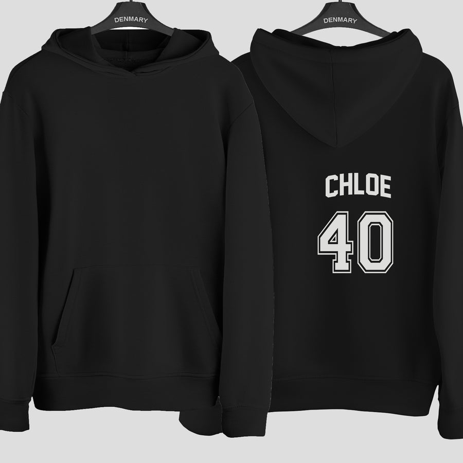 Birthday Name & Number Jersey Iron-On Transfer - Personalised Sports Style Print - photo of the finished product