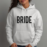Bride Iron-On Transfer | Formal Wedding HTV UK shown on a hoodie
