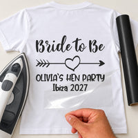 Bride To Be Hen Party Iron-On Transfer