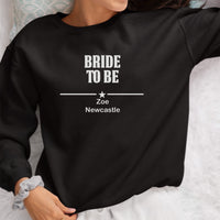 Bride To Be Hen Party Iron-On Transfer | Hen Do HTV UK shown on a sweatshirt