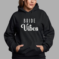 Bride Vibes Iron-On Transfer shown on a hoodie