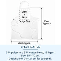 Matching Aprons Couples - Personalised Couple Aprons | Custom Wedding Gift